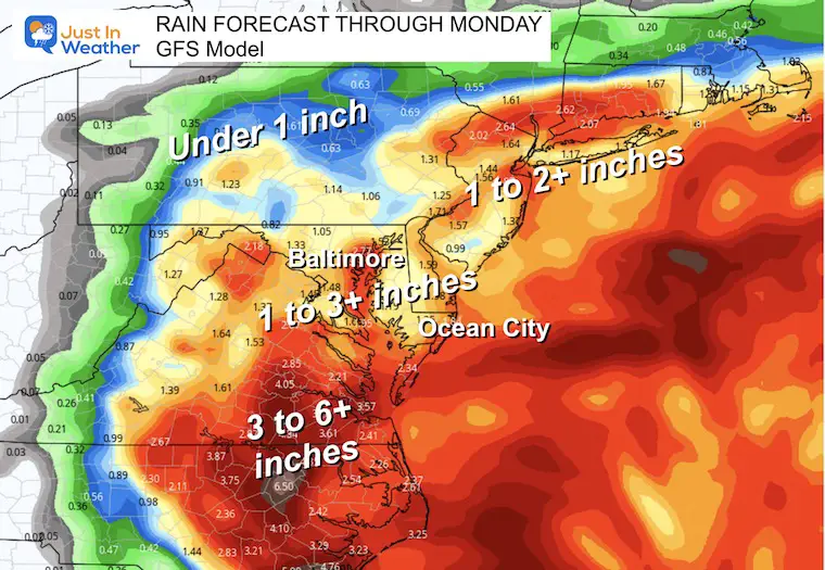 September 22 tropical storm rain forecast