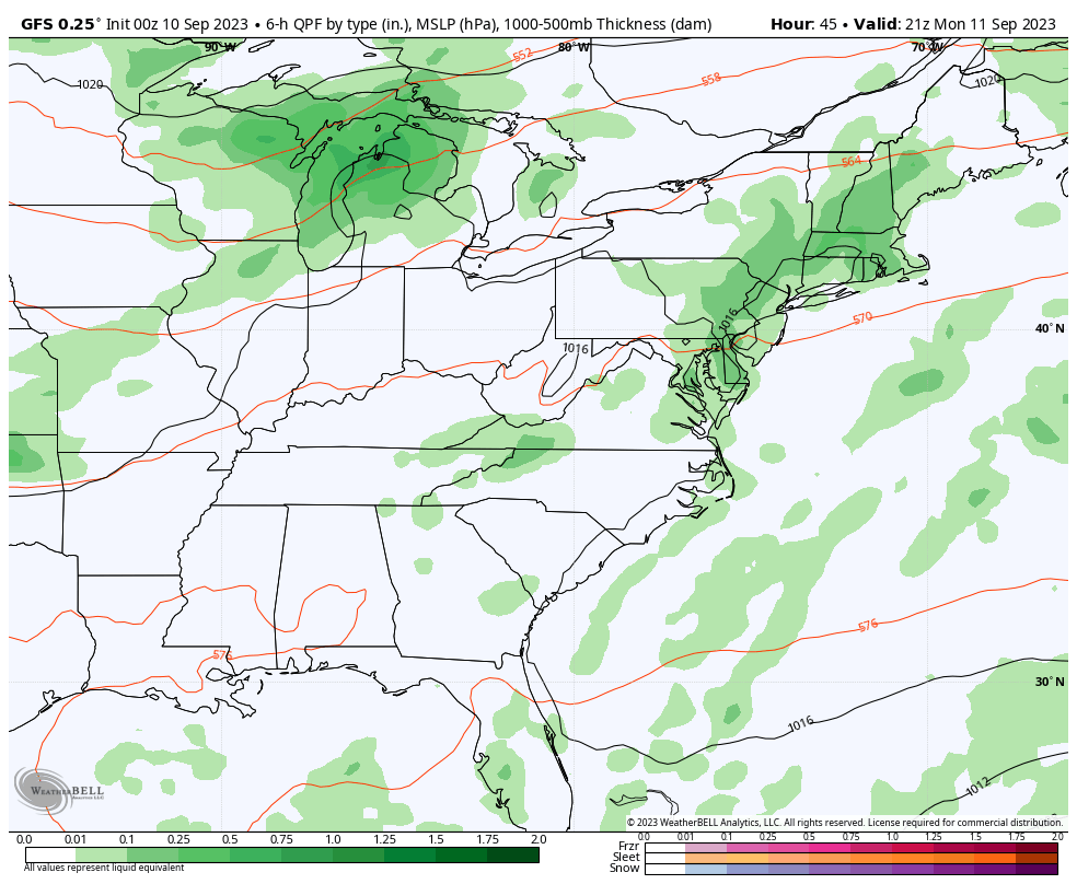 September 10 weather rain forecast