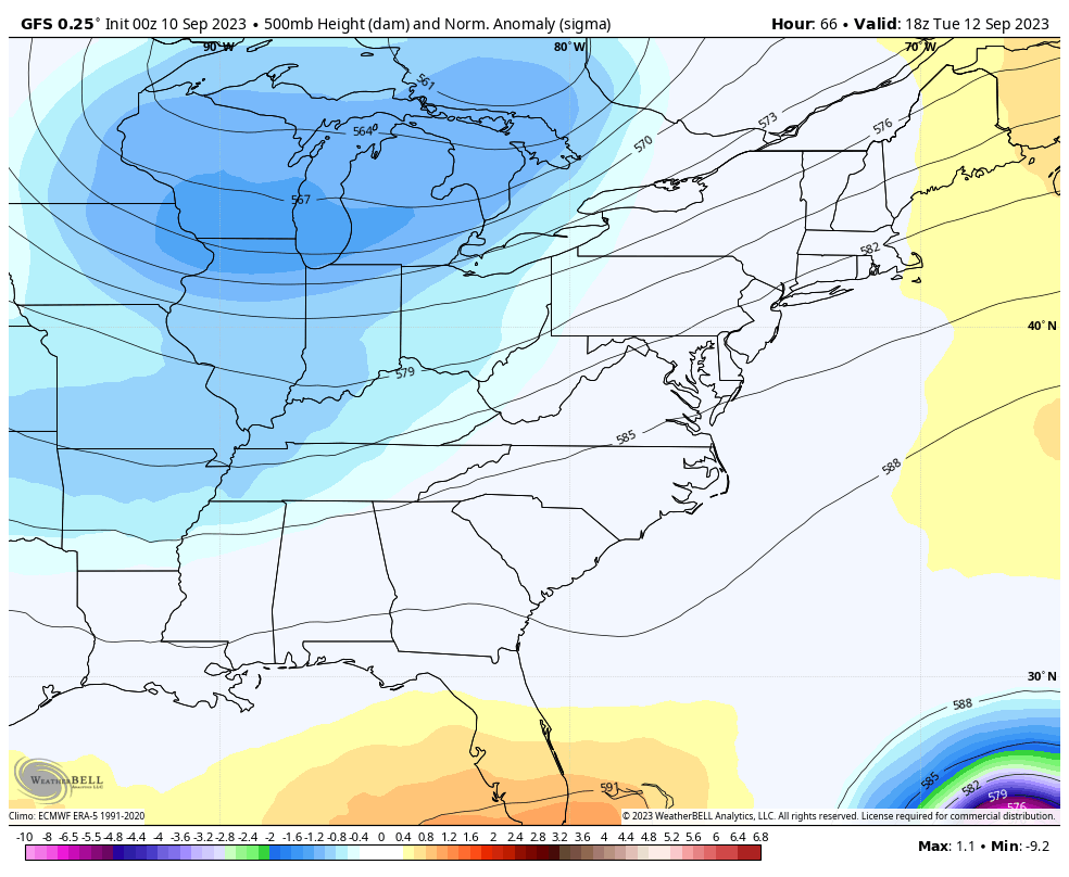 September 10 weather jet stream forecast