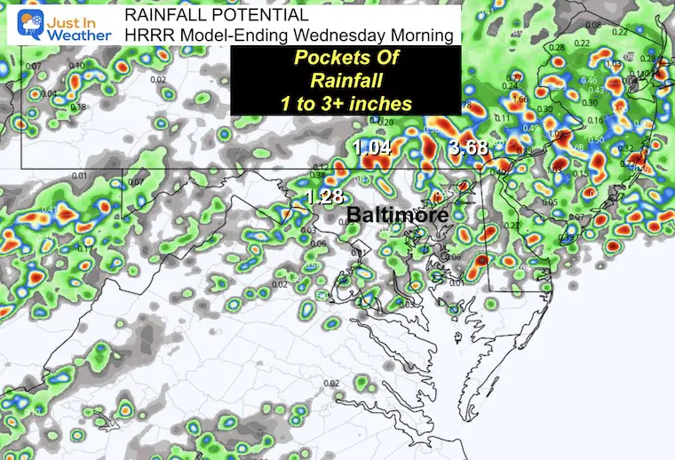 September 12 Rainfall forecast