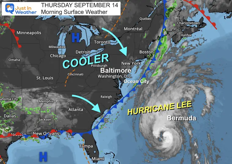 September 14 Weather Thursday Morning