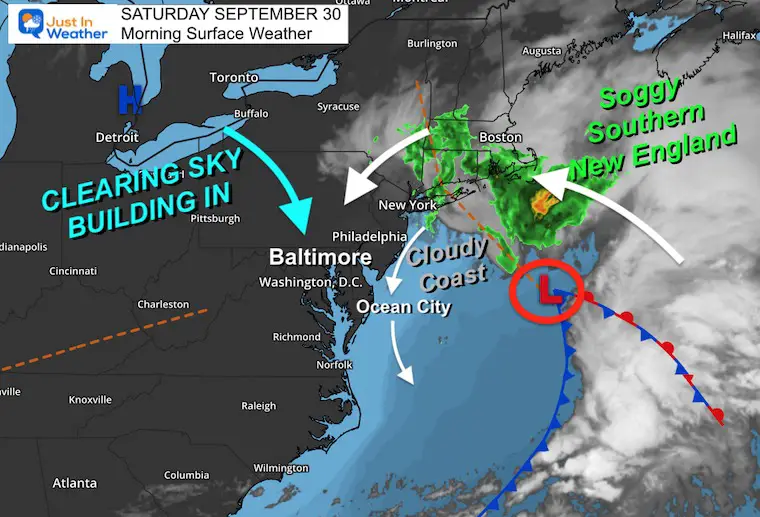 September 30 Weather Coastal Clouds From Old Ophelia As Second Summer