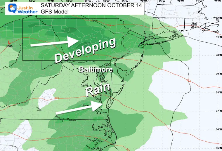 October 12 weather Saturday Afternoon