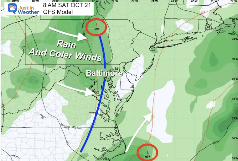 October 17 weather rain storm Saturday