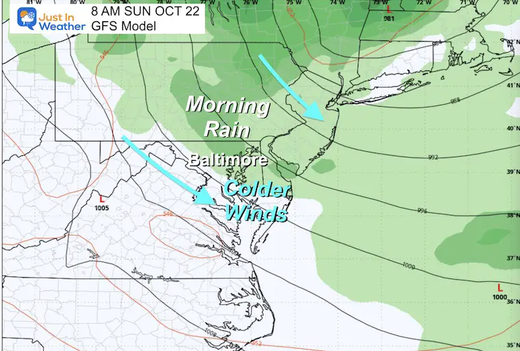 October 17 weather rain storm Sunday