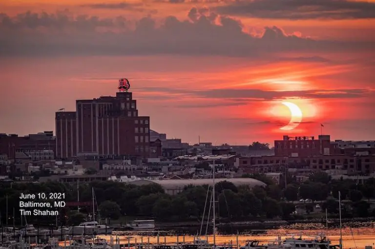 Partial Solar Eclipse Baltimore 2021