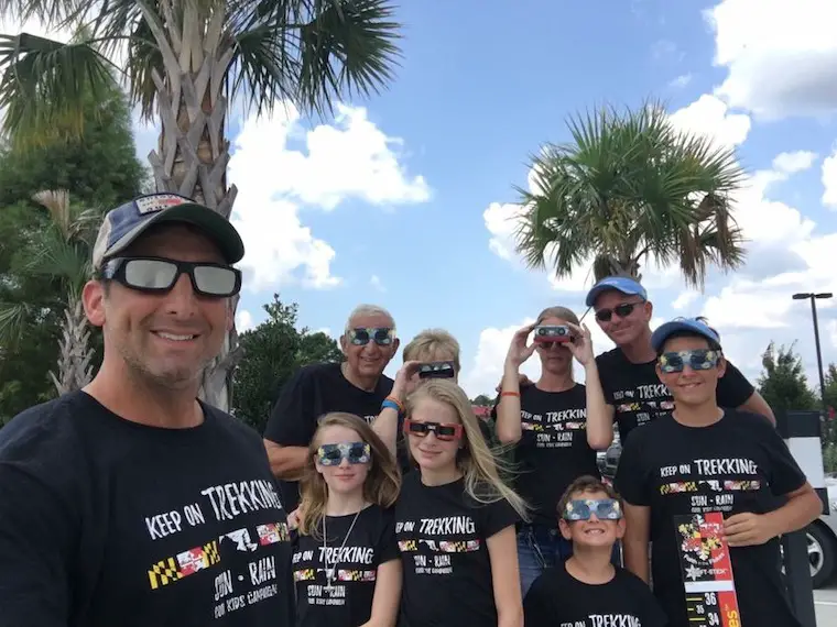 Total Solar Eclipse 2017 South Carolina family