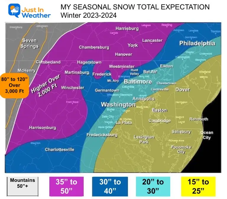 Winter 2023-24 Forecast: How Much Snow Will VA Get?