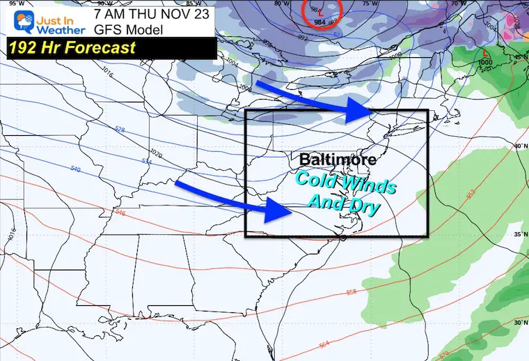 November 15 storm Thanksgiving Morning