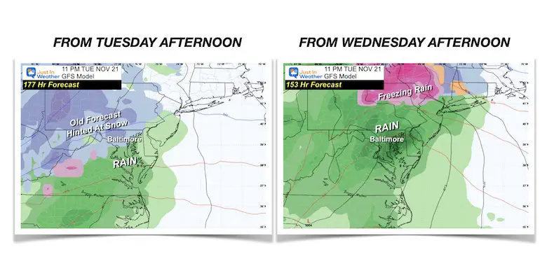 Thanksgiving Day Travel Storm Forecast: One week later