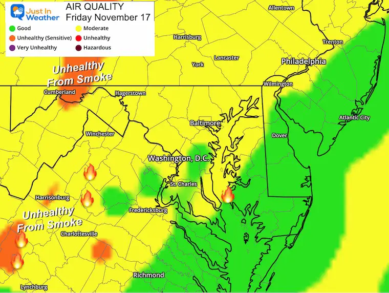 November 17 air quality smoke