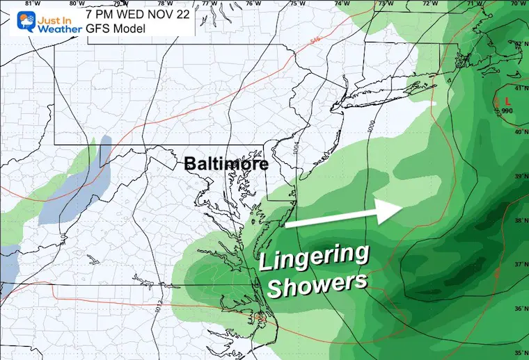 November 19 weather storm Wednesday Night