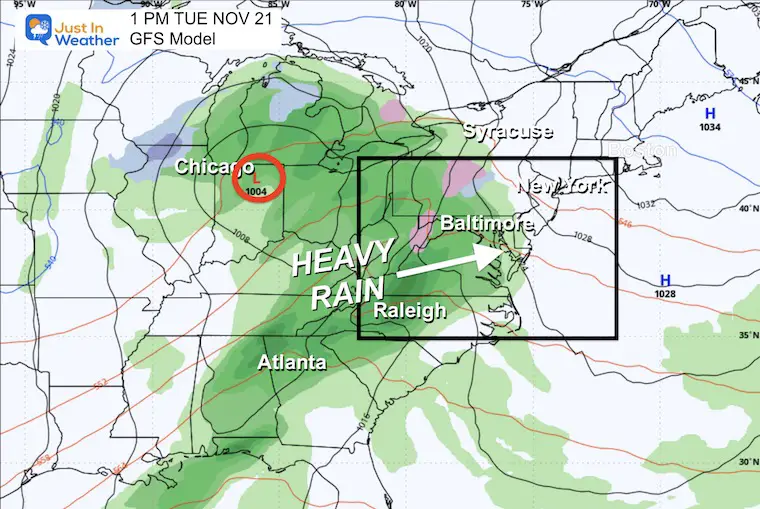 November 20 weather storm Tuesday afternoon