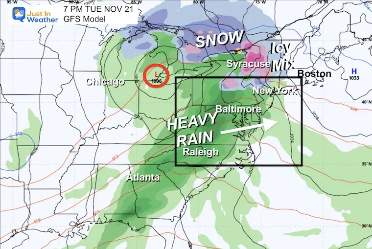 November 20 weather storm Tuesday night