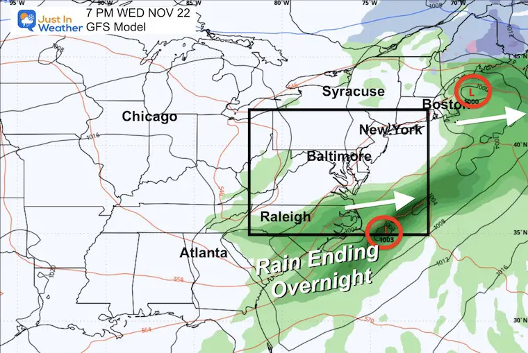 November 20 weather storm Wednesday night