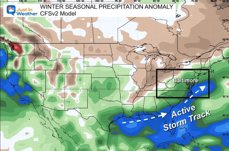 El Niño model of winter precipitation CFSv2