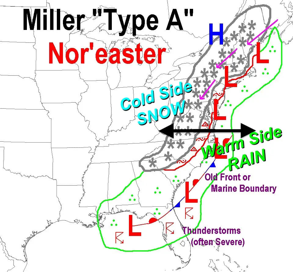 Winter Storm Track Noreaster Miller A