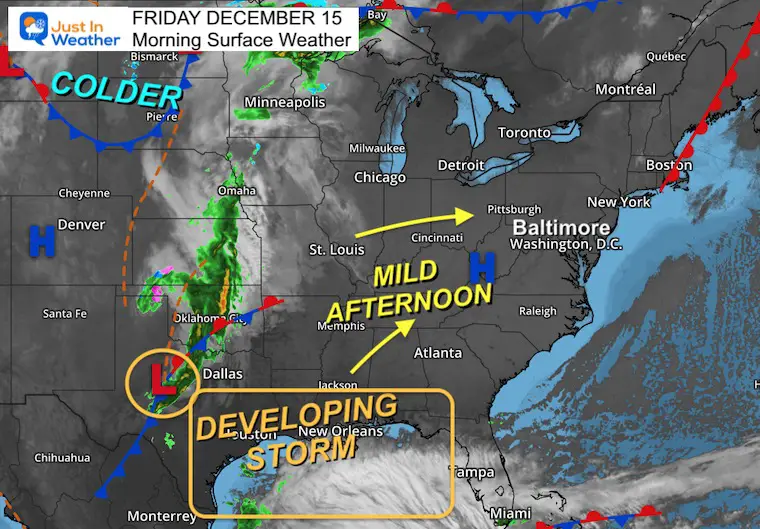 December 15 weather Friday morning storm