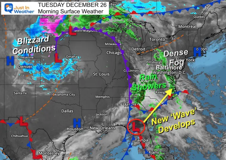December 26 weather storm Tuesday morning