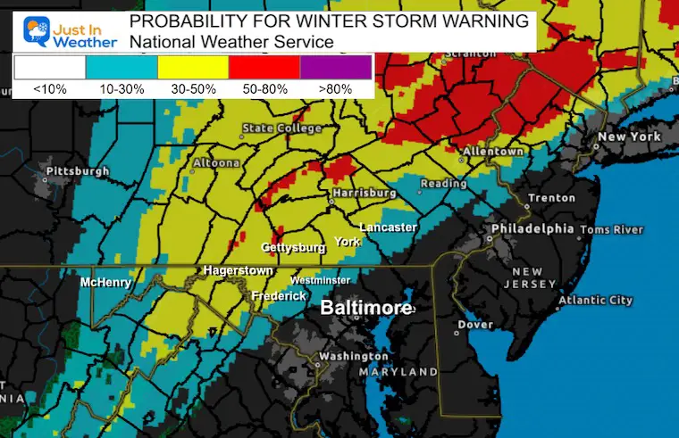 January 3 winter storm warning odds