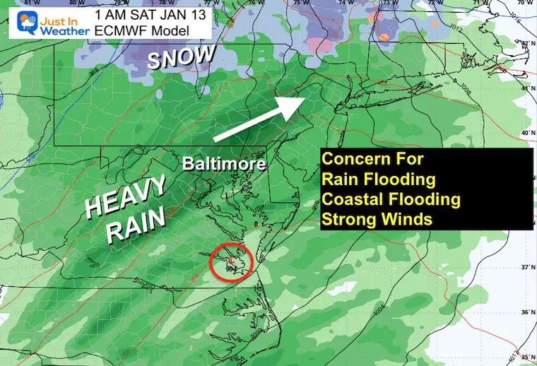 January 11 weather storm Friday night