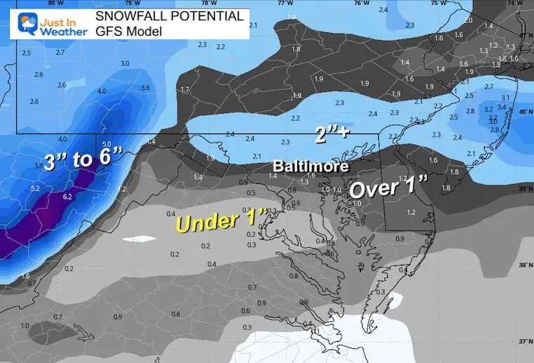 January 17 weather snowfall GFS