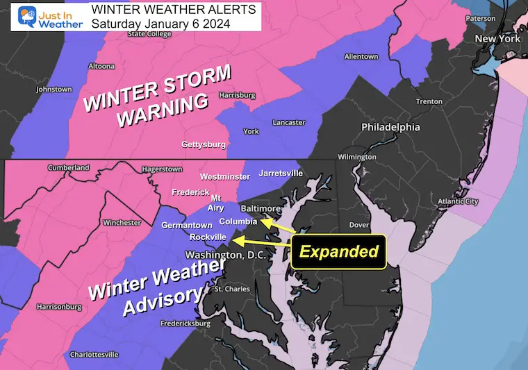 Winter Storm Warning Updated January 6
