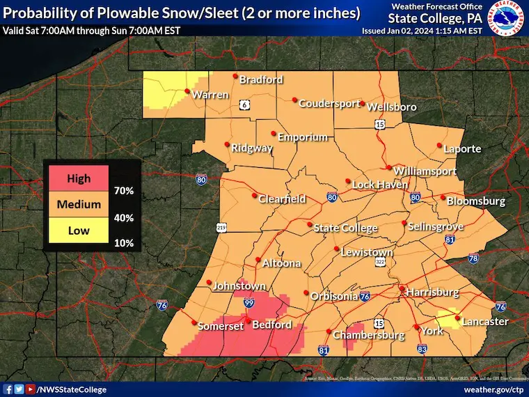 Winter Storm Threat National Weather Service Pennsylvania