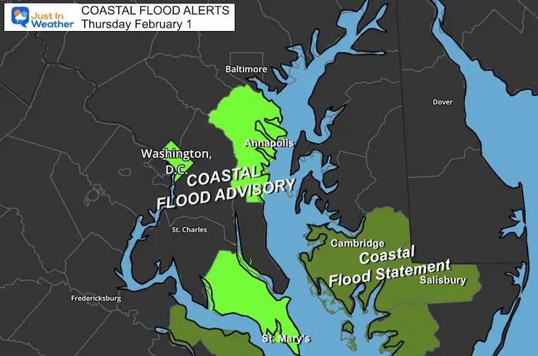 February 1 Coastal Flood Advisory