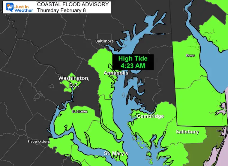 February 8 Coastal Flood Advisory