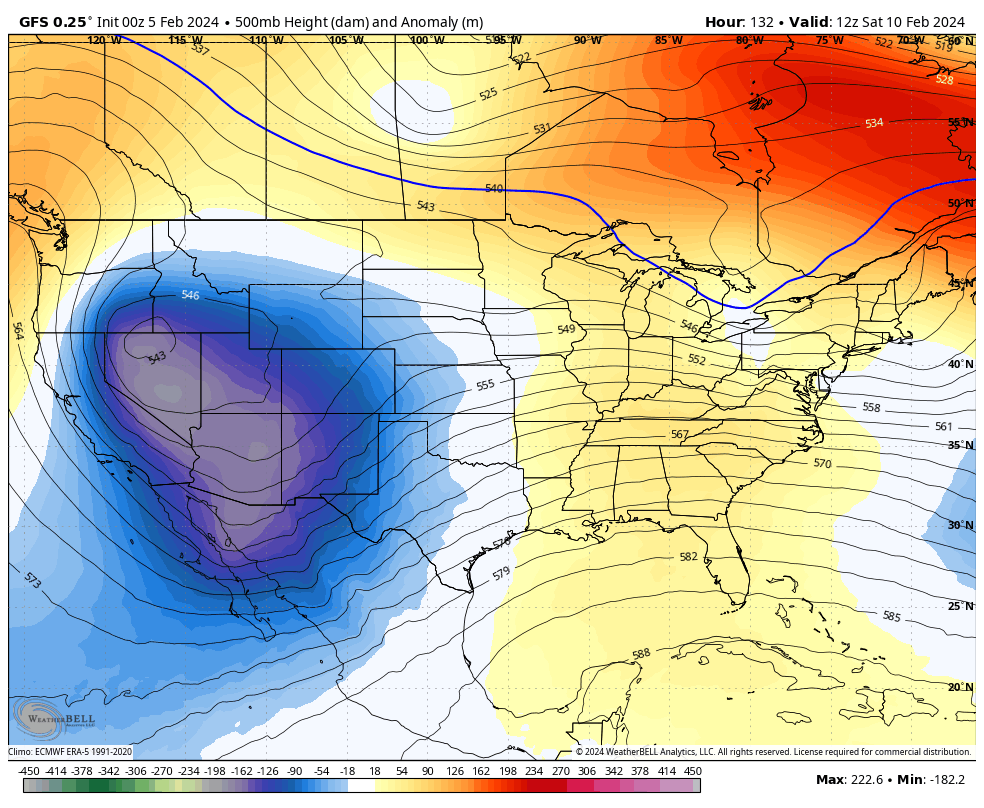 February 5 weather jet stream outlook