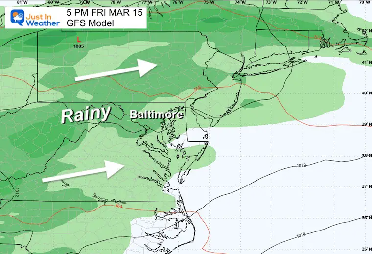 March 12 weather rain forecast Friday