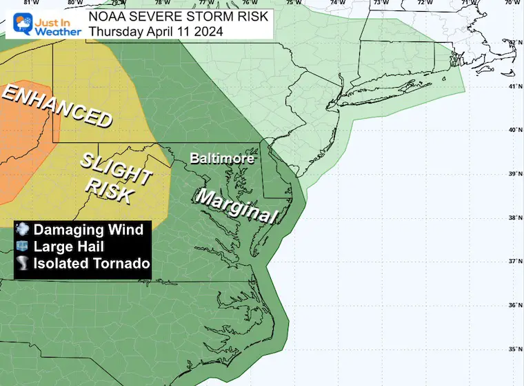 April 11 Severe Storm Risk Then Strong Winds And A Warm Up By Sunday ...