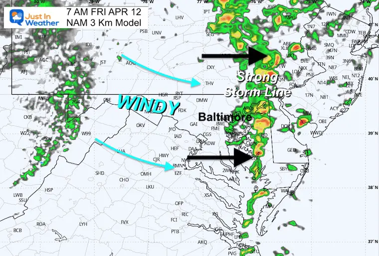 April 11 weather radar. storm Friday morning
