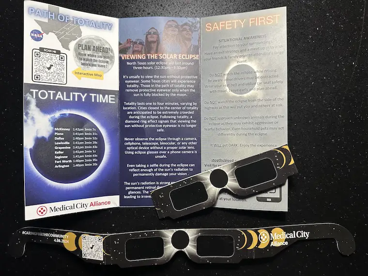 Solar Eclipse Glasses Guide Medical City Alliance