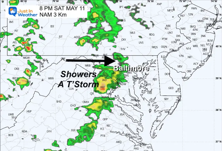 May 10 weather rain storm Saturday