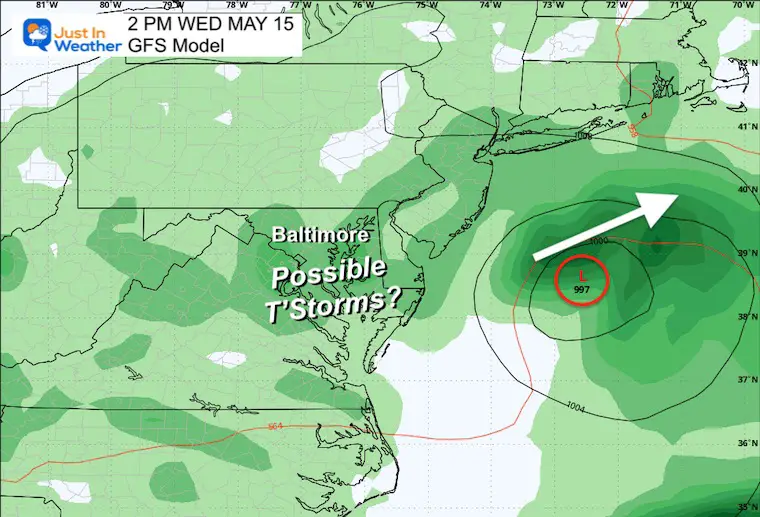 May 13 weather rain Wednesday 