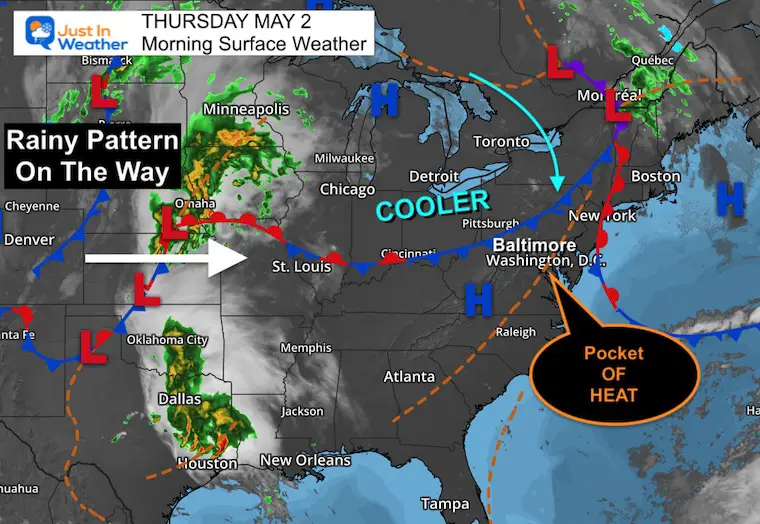 May 2 weather Thursday morning