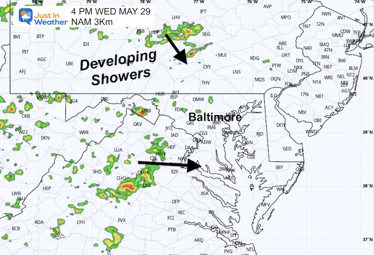 May 28 weather forecast radar Wednesday afternoon