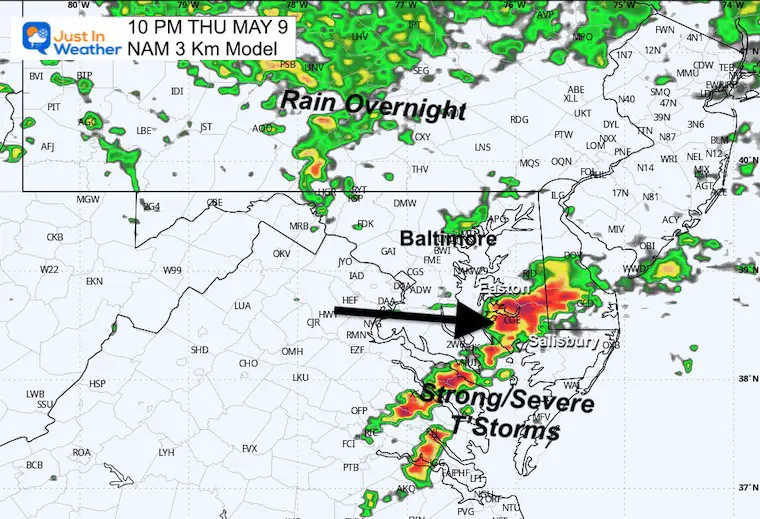 May 8 weather storm radar Thursday night