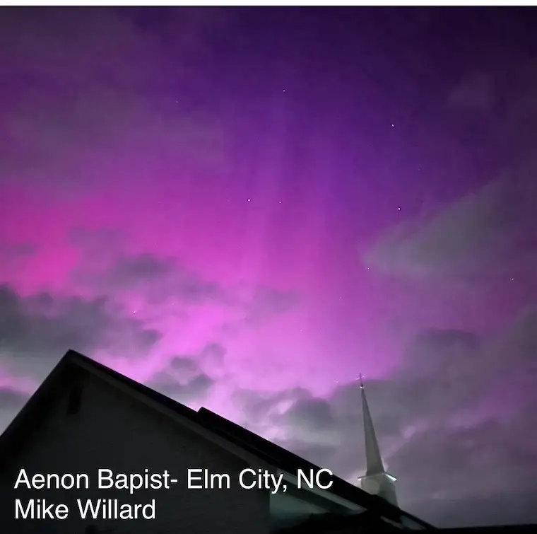 May 11 aurora Elm City North Carolina