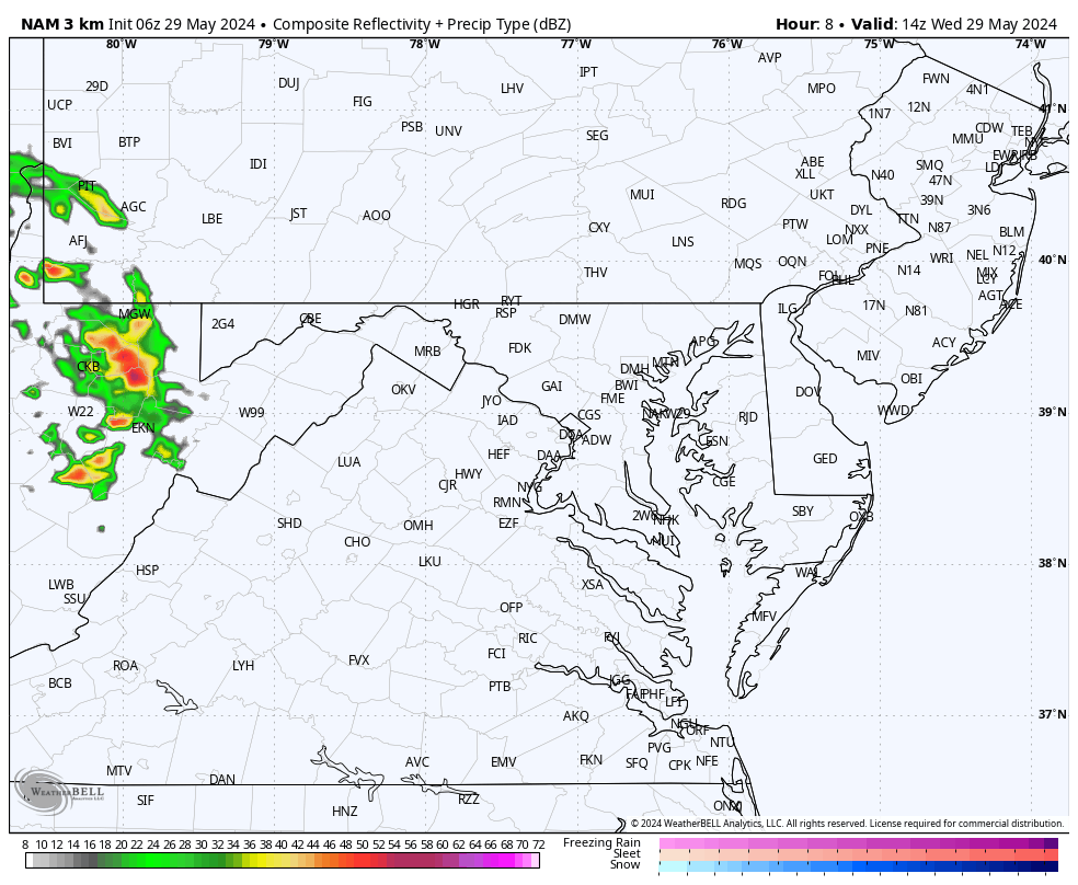 May 29 weather storm radar Wednesdays