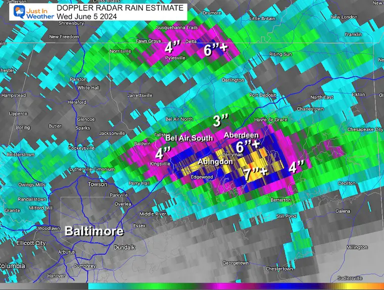 5. June Weather Rain Flood Doppler Maryland