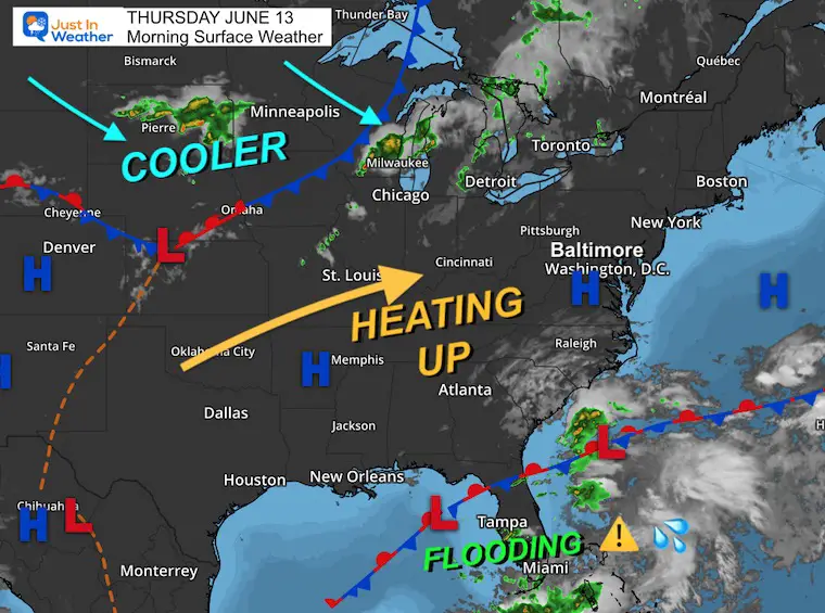 June 13 weather Thursday morning