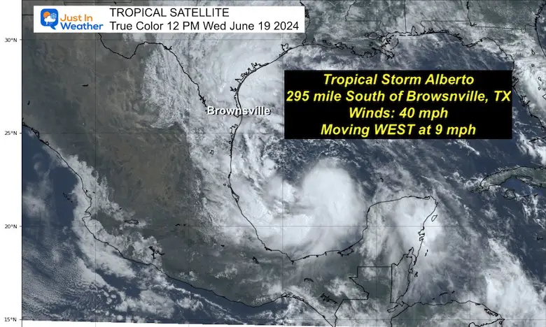 Tropical Storm Alberto Satellite National Hurricane Center