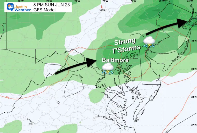 June 20 weather storm Sunday night