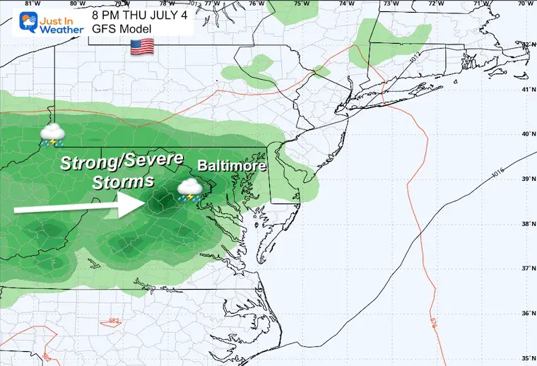 July 1 weather forecast storm Independence Day Holiday