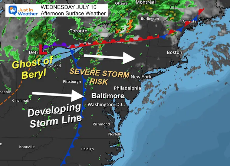 July 10 weather storm Wednesday afternoon