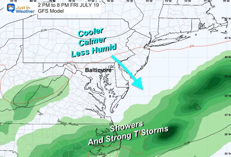 July 13 weather storm forecast Friday