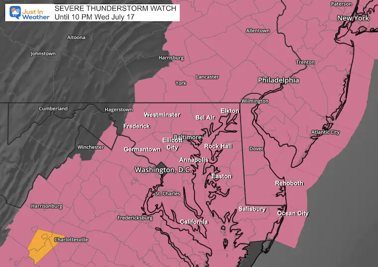 July 17 Severe Thunderstorm Watch